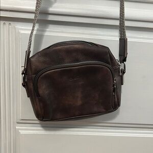 Gucci Brown Leather Crossbody Bag